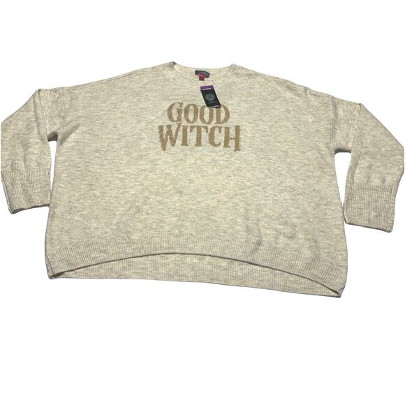 Vince Camuto Good Witch Crew Neck Women’s Sweater Size 2XL XXL Oatmeal NWT - Picture 1 of 8